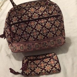 Vera Bradley purse and wallet set